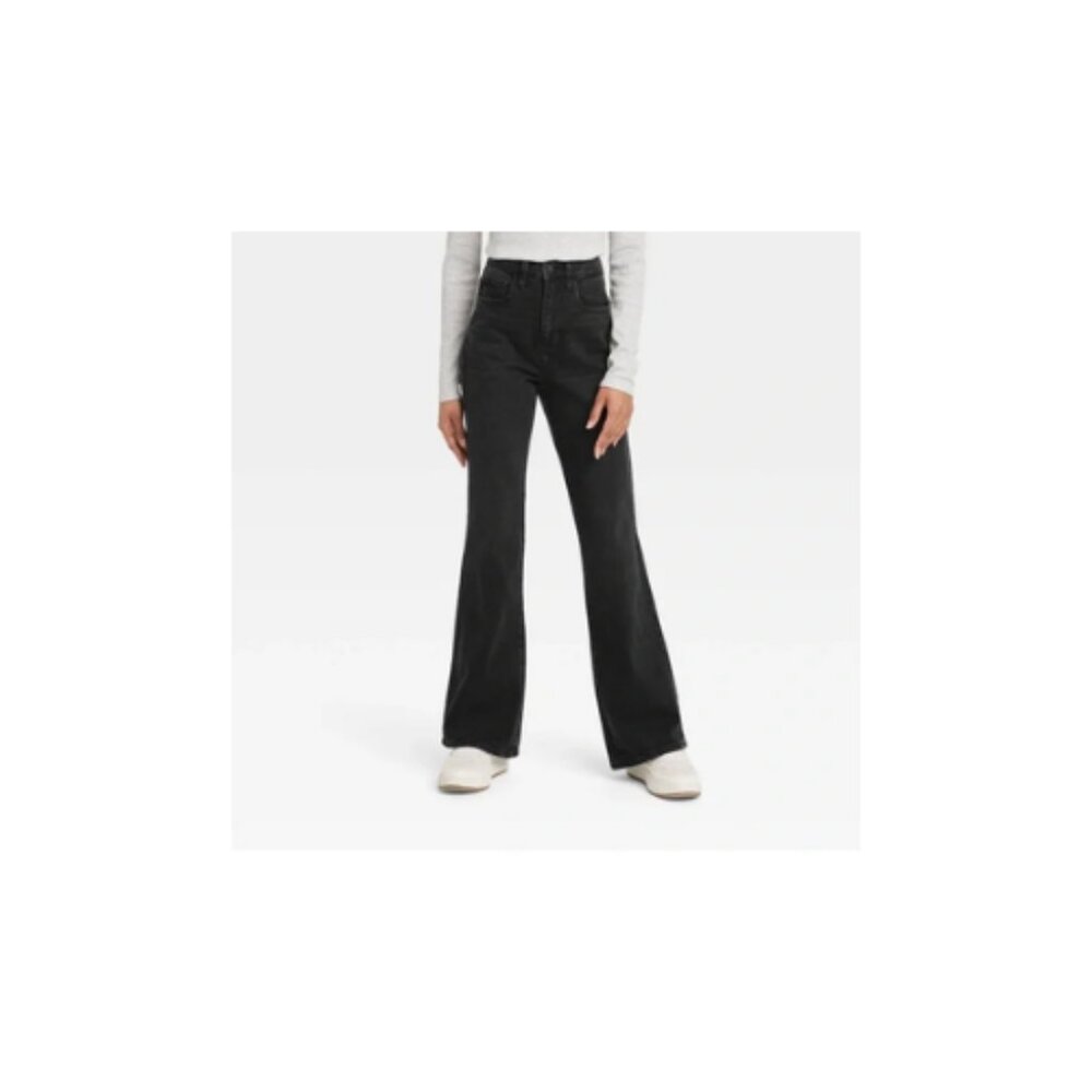 Women's Universal Thread High Rise - Flared Jeans 10 Short Black NWT